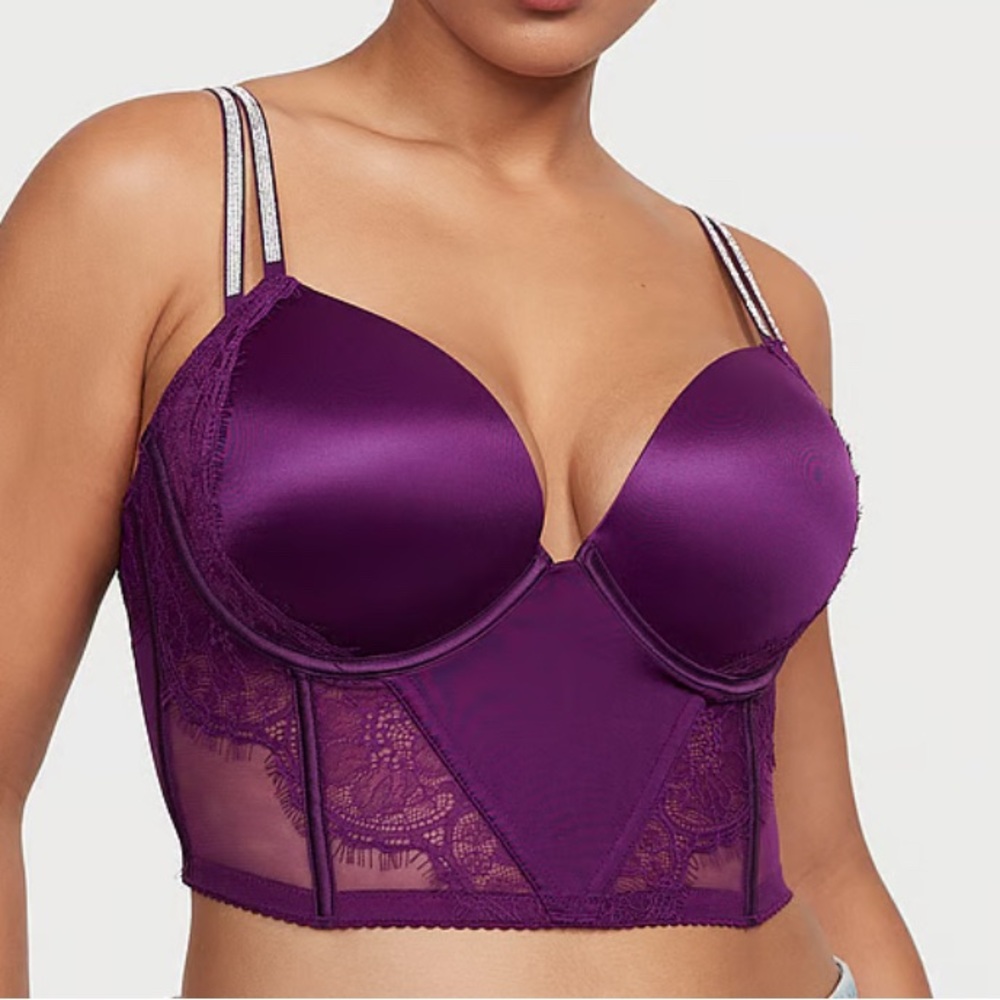 Victoria’s Secret Double Shine Strap Push-Up Corset Top